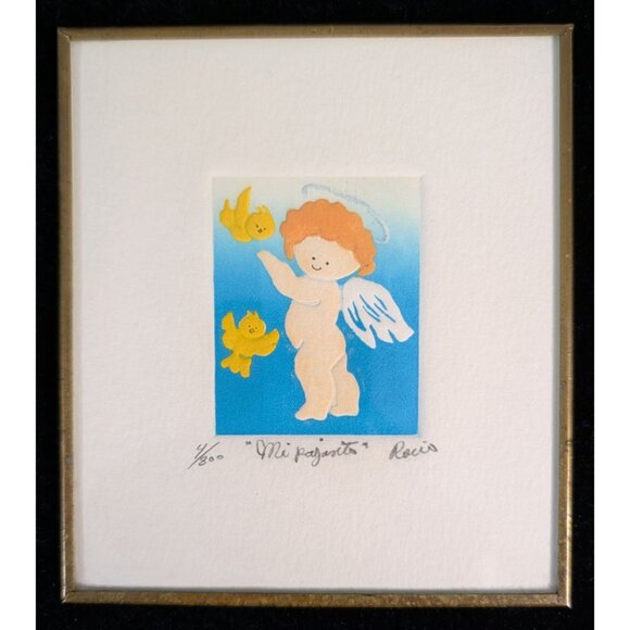 Rocio Pindter Mi Pajarito Limited Edition Print Framed 'My little bird' - Picture 3 of 14